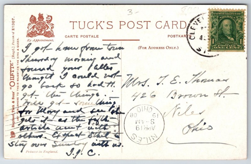 Frances Brundage Easter~Angel Greets 3 Women~Tomb Of Jesus~He Is Risen~TUCK~1908