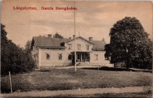 Sweden Langshyttan Gamla Herrgarden Långshyttan Vintage Postcard C111