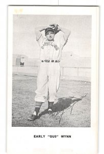 Early Gus Wynn HOF Baseball Pitcher Cleveland Indians Vintage Postcard