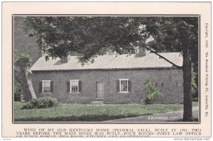 Wing Of My Old Kentucky Home (Federal Hill), Built In 1793, Louisville, Kentu...