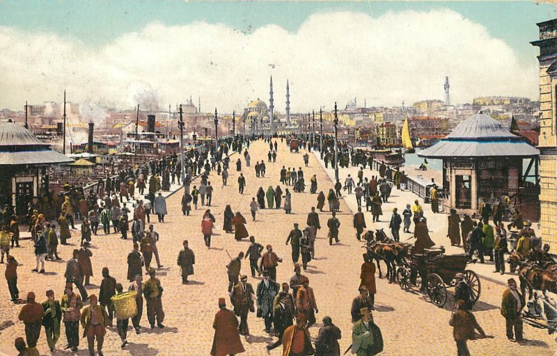 Philatelic Postcard Turkey Under German Occupation Constantinople Deutsche Post