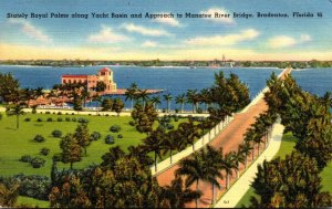 Florida Bradenton Royal Palms Along Yacht Basin & Approach To Manatee River B...