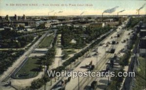 Vista General de la Plaza Colon Buenos Aires Argentina Unused 