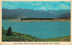 USA Lake Granby South of Rocky Mountain National Park Colorado Postcard 07.72 