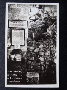 Sussex HASTINGS The Spring at St. Mary in the Castle - Old RP Postcard