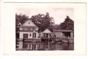 Real Photo, Marina with Shell Gas Pump, Grocery Store, Peterborough Ontario