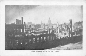 Baltimore Maryland Fire Disaster High Street Ice Plant Postcard AA82308
