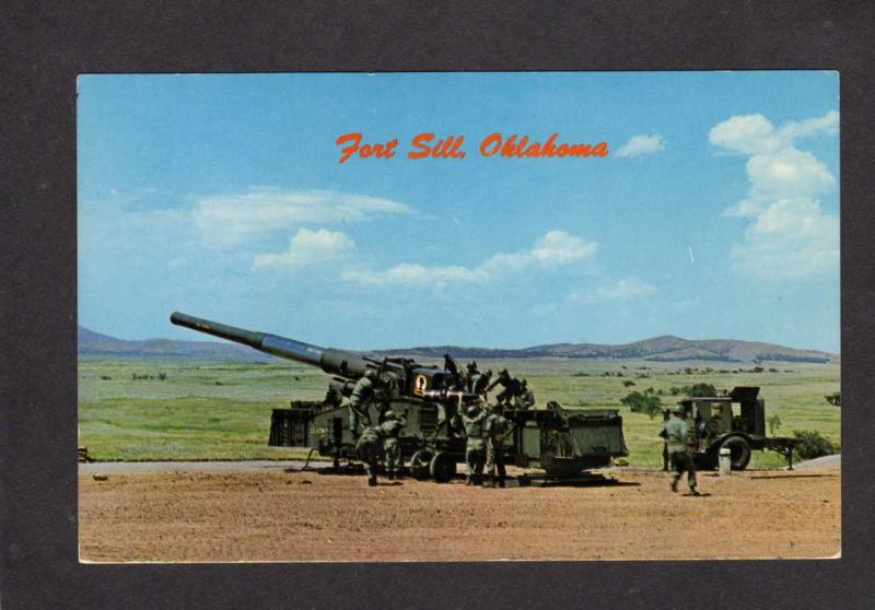 OK Fort Ft Sill Oklahoma Cannon US Army Base Missile nr Lawton Military Postcard