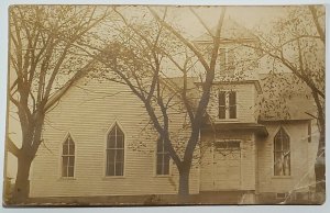 RPPC Unionville Missouri Baptist Church 1908 Postcard W5