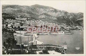 Modern Postcard Monaco Monte Carlo View