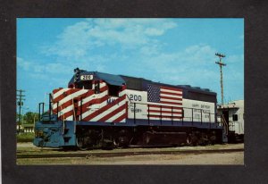 KS KATY Engine 200 Railroad Train Parsons Kansas MKT Postcard