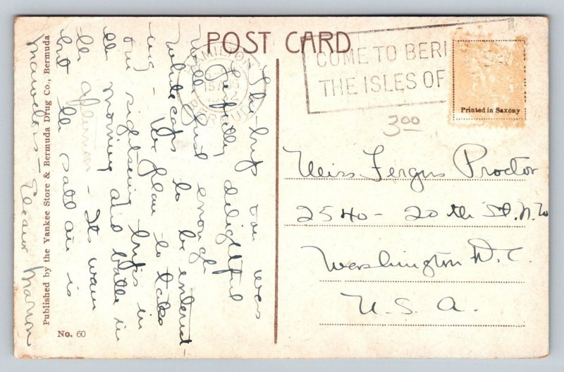 1932  Gibb's Hill Lighthouse  Bermuda   Postcard