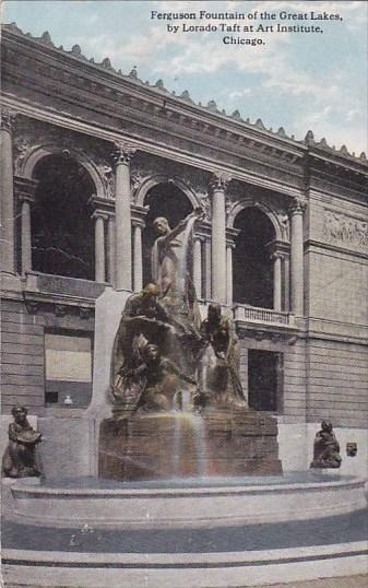 Illinois Chicago Ferguson Fountain Of The Great Lakes 1914