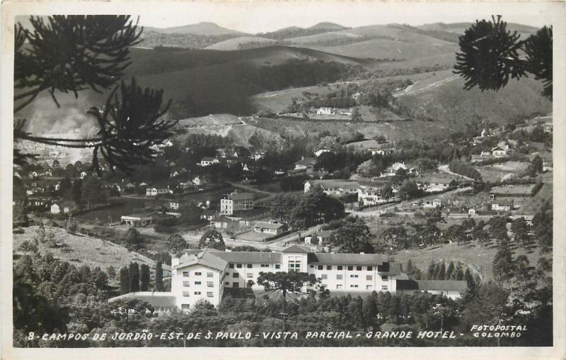 Brazil Campos de Jordao est de Sao Paulo Grande Hotel Fotopostal Colombo 1950s