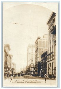 1923 Hastings From East Granville St Vancouver B.C. Canada RPPC Photo Postcard