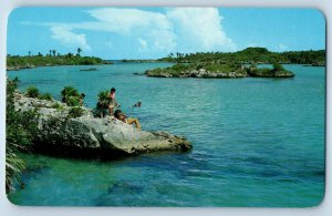 Quintana Roo Mexico Postcard Xel-ha with its incredibly clear water c1950's