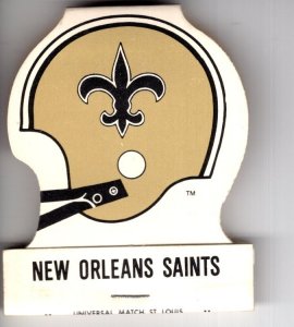 Vintage Matchbook, New Orleans Saints, Football Helmet, Logo, NFL