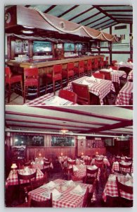 Milwaukee WI Cape Cod Inn Interior View Wisconsin Postcard E28