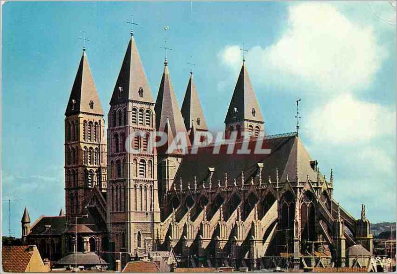 Modern Postcard Tournai The Cathedral Five Steeples (twelfth thirteenth Century