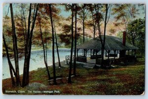 1909 Norwich Connecticut CT Postcard The Pavilion Mohogan Park Lake River Posted