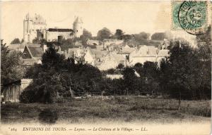 CPA Env. de TOURS - LUYNES - Le Chateau et le Village (298828)