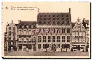 Old Postcard Ypres Chatellerie Old Town Hotel