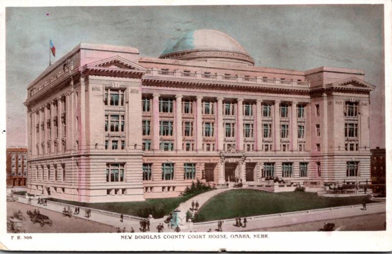 Nebraska Omaha Douglas County Court House 1912