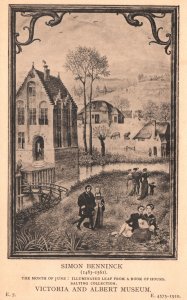 Vintage Postcard Simon Bennett Victoria Albert Museum Book Of Hours Collection