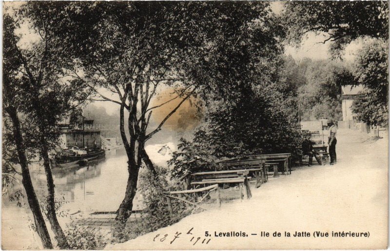 CPA Levallois Perret Ile de la Jatte (1315296)