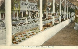 c1907 Postcard; San Juan County Fruit Exhibit, Colorado State Fair, Pueblo CO