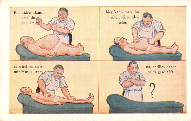 US2449 Massage, Ein dicker Bauch ist nicht bequem losing weight comic germany