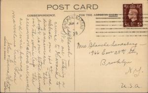 Cunard White Star Line Steamship Carinthia SHIP MAIL NASSAU Bahamas Cover 1938