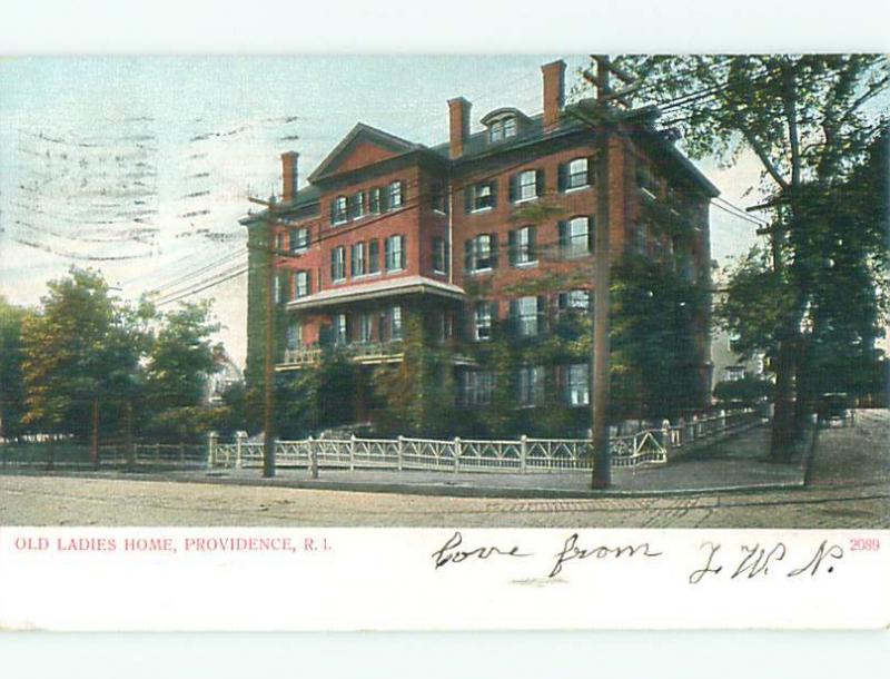 Pre-1907 OLD LADIES HOME Providence Rhode Island RI n6118