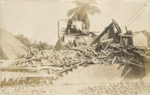 Postcard RPPC 1905 Jamaica Earthquake damage disaster FR24-2093
