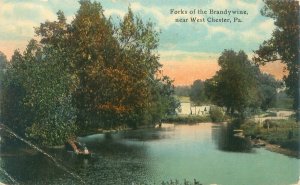 West Chester PA Forks of the Brandywine  1912 Postcard Used