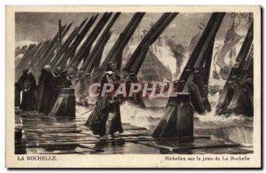 Old Postcard La Rochelle Richelieu Sur La Jetee De La Rochelle