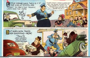 Mutoscope Card Humour Comics King Features Policeman and Little Iodine