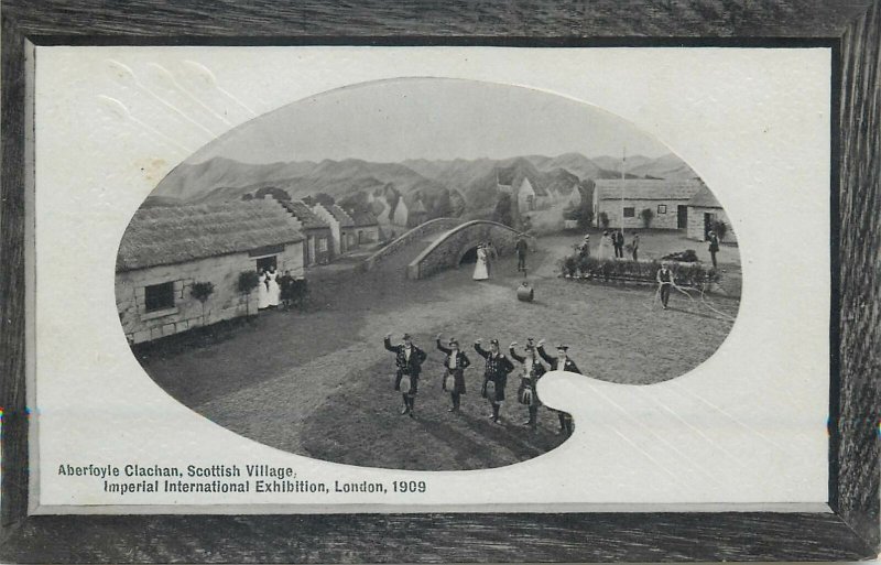 Postcard exhibitions Aberfoyle Clachan Scottish Village 1909 London