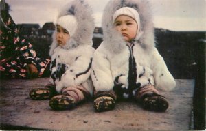 United States Eskimo twin children arctic Alaska