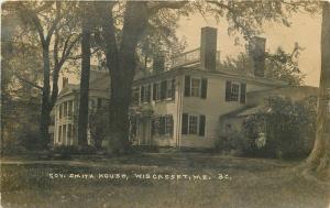Government Smith House 1922 Wiscasset Maine RPPC REAL PHOTO postcard 2816