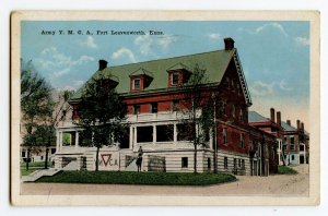 Fort Leavenworth Kans. Kansas Army Y. M. C. A. c1925 Postcard