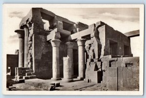 Egypt Postcard View of The Temple of Ombos Ruins c1940's Vintage RPPC Photo