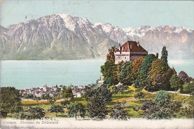 Switzerland Clarens Chateau de Chatelard 1906