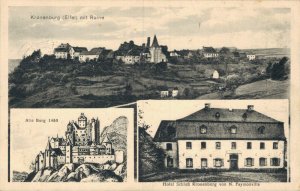 Germany Kronenburg Eifel mit Ruine Alte Burg Hotel Schloss Kronenburg 05.14