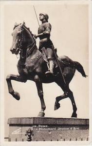 France Reims Le Monument Jeanne d'Arc Real Photo