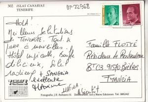 BF22968 islas canarias tenerife spain front/back image