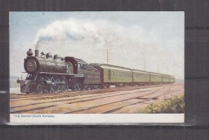 NEW YORK, EMPIRE STATE EXPRESS, TRAIN,c1920 British Tuck's Oilette ppc., unused.