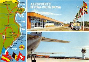 BF37830 airport gerona spain aeroport  car map  aviation airplane air plaine