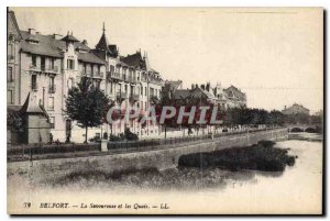 Old Postcard Belfort The tasty and the Quays