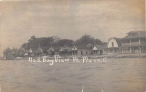 DC1/ Toledo Ohio RPPC Postcard c1910 Bayview Point Place Cottages  135